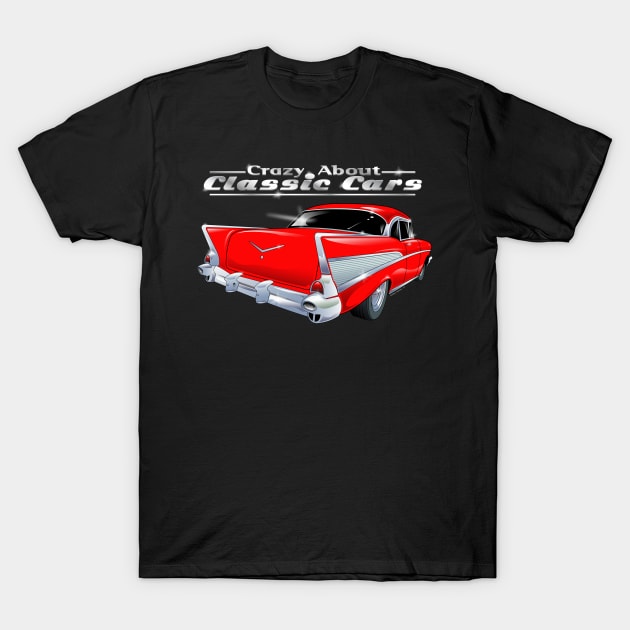 Crazy about Classic Cars T-Shirt by Illustratorator